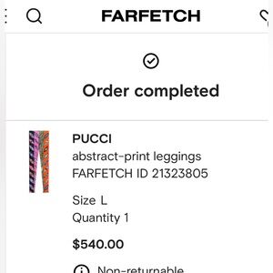 Brand new Pucci Abstract Print Leggings (Farfetch) never worn!